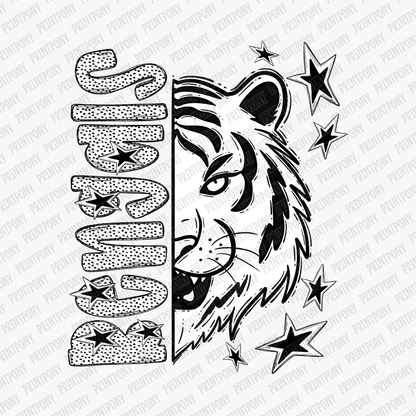 Bengals Dotted Mascot DTF Transfer - PrintPony™