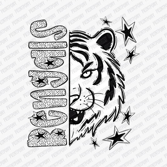 Bengals Dotted Mascot DTF Transfer - PrintPony™