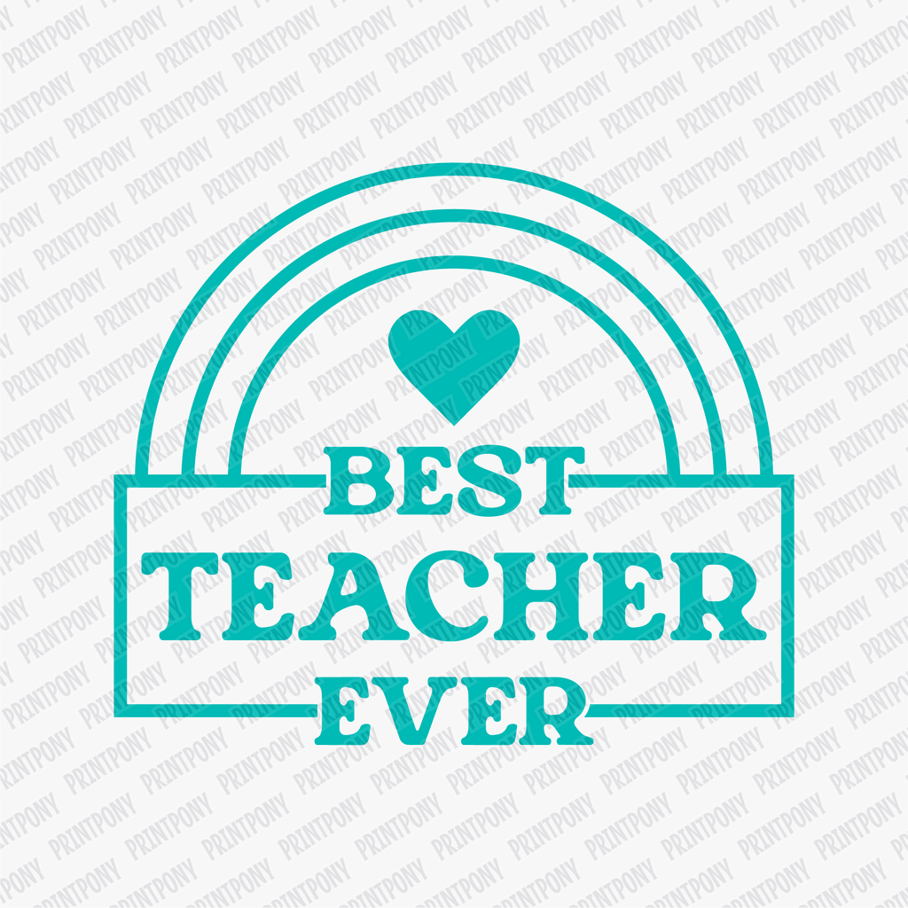 Best Teacher Ever DTF Transfer