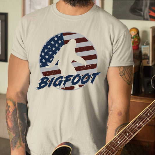 Bigfoot American Flag DTF Transfer - PrintPony®