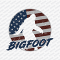 Bigfoot American Flag DTF Transfer - PrintPony