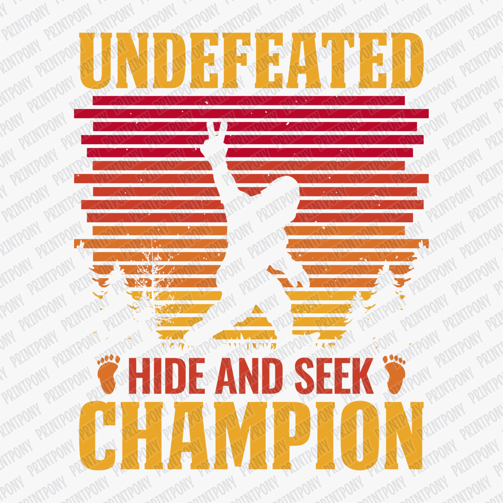 Bigfoot Undefeated Champion DTF Transfer - PrintPony