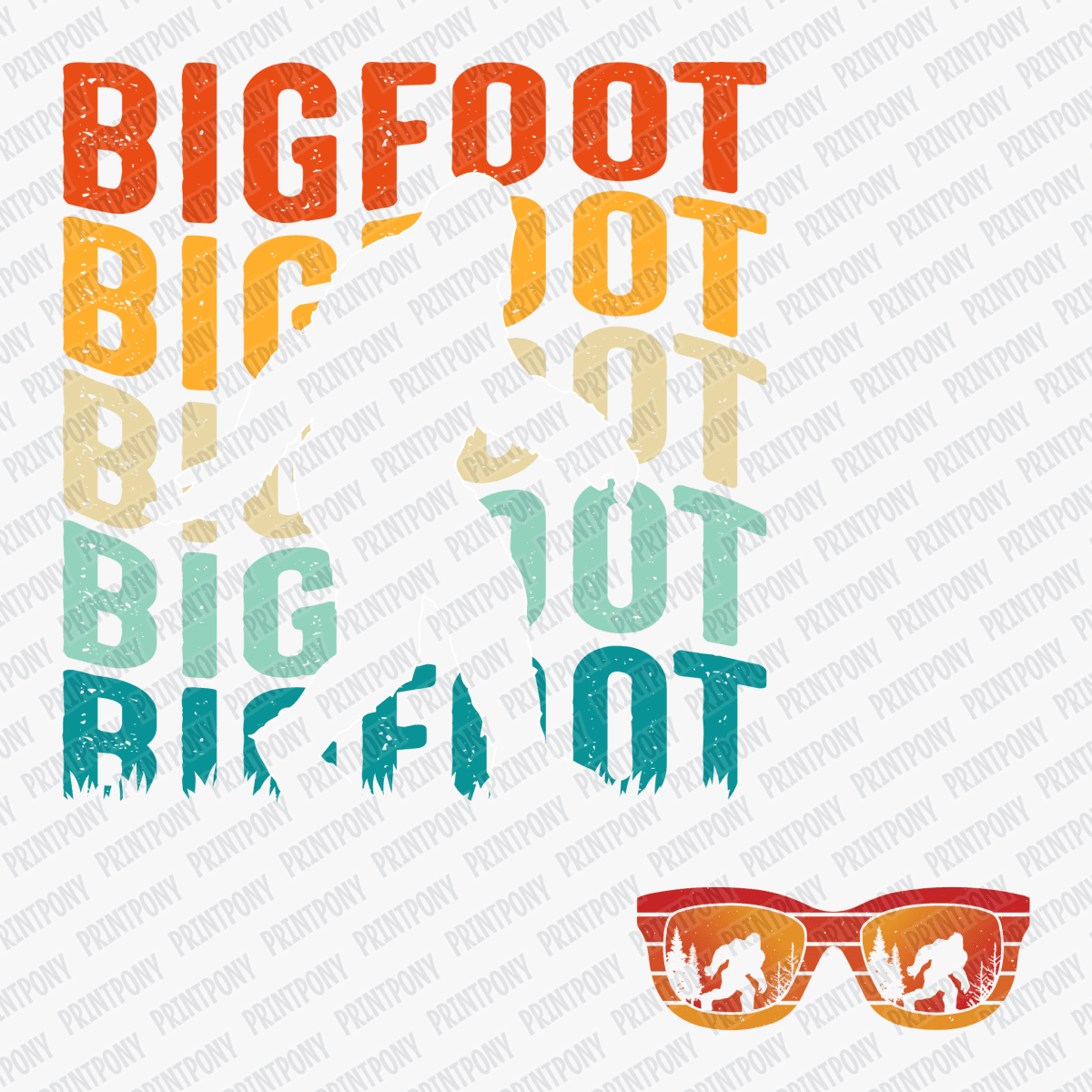 Bigfoot (with pocket) DTF Transfer - PrintPony