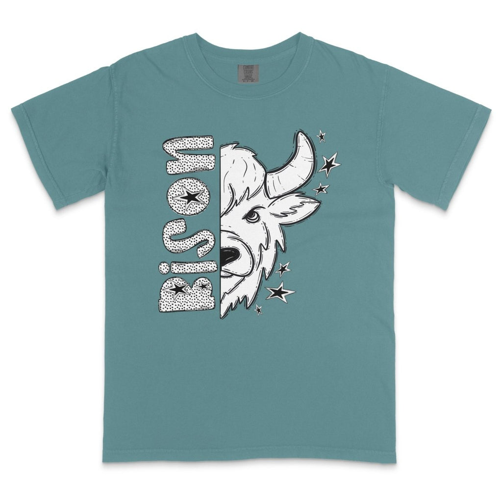 Bison Dotted Mascot DTF Transfer - PrintPony