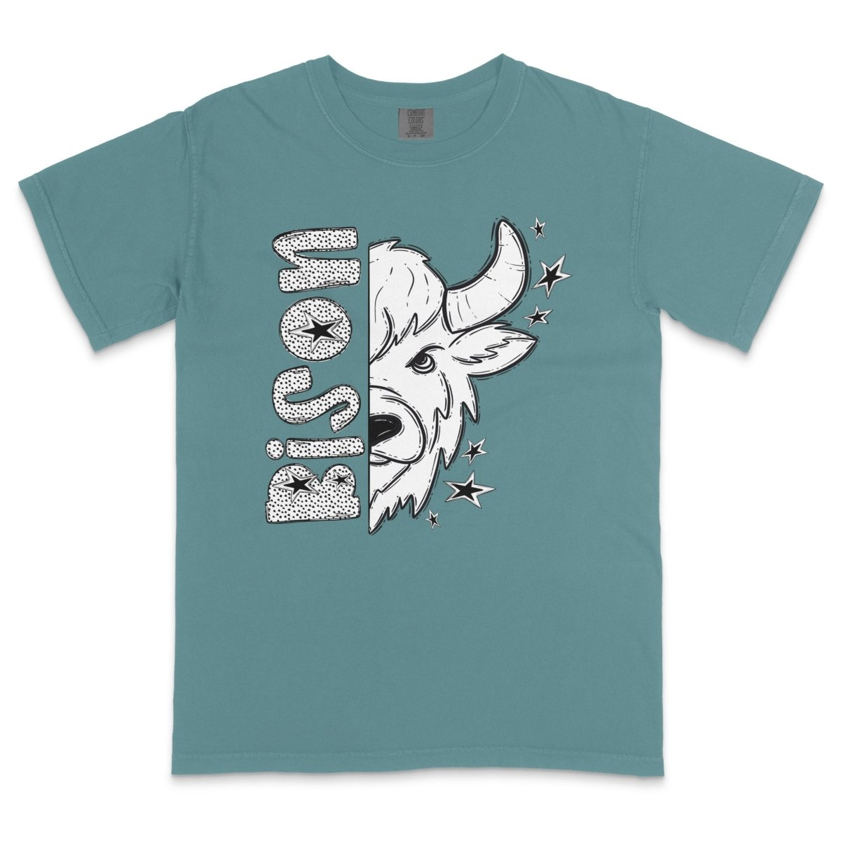 Bison Dotted Mascot DTF Transfer - PrintPony™