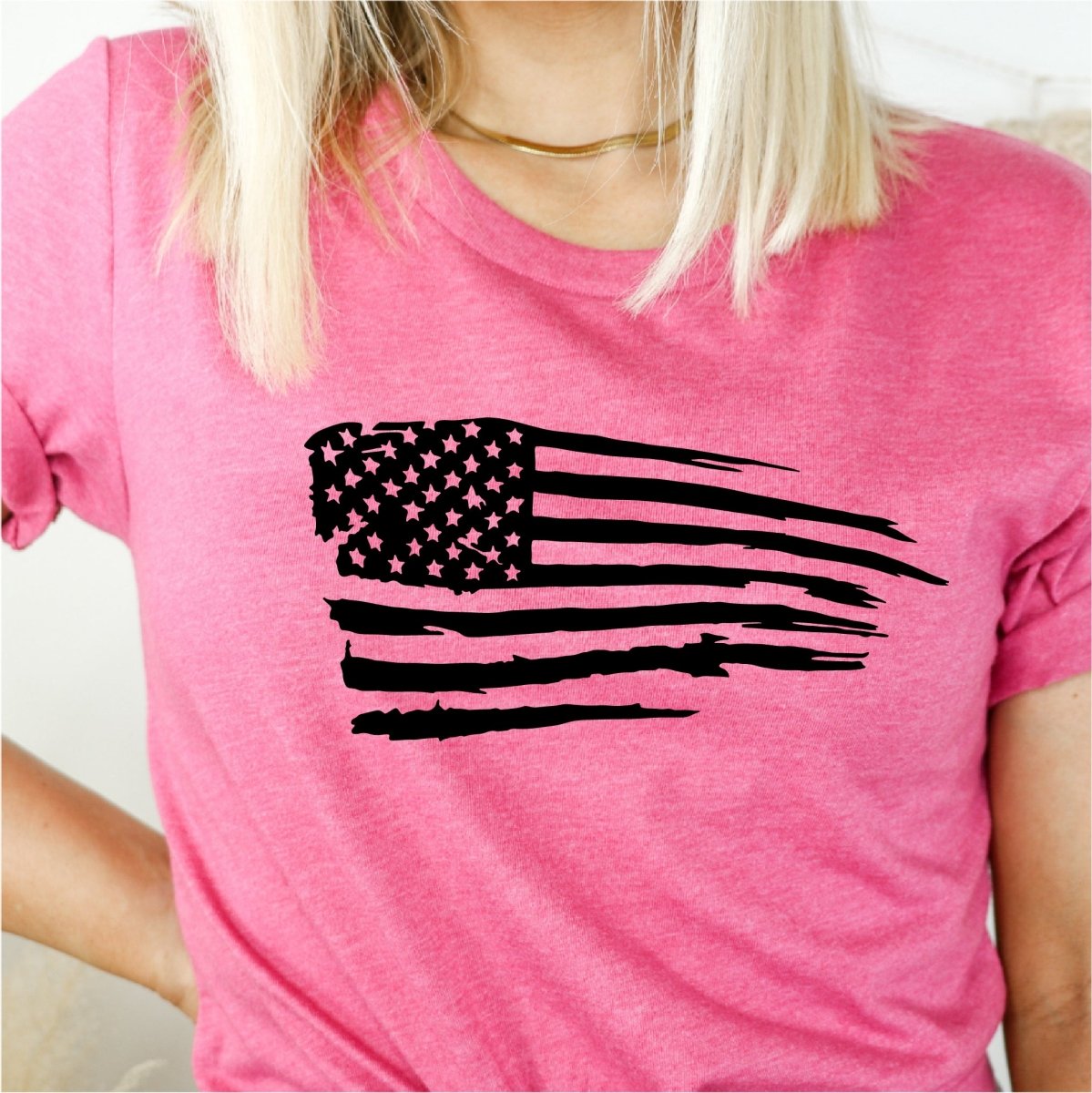 Black American Flag - DTF transfer - PrintPony