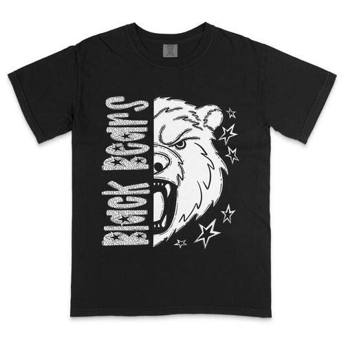 Black Bears Dotted Mascot DTF Transfer - PrintPony