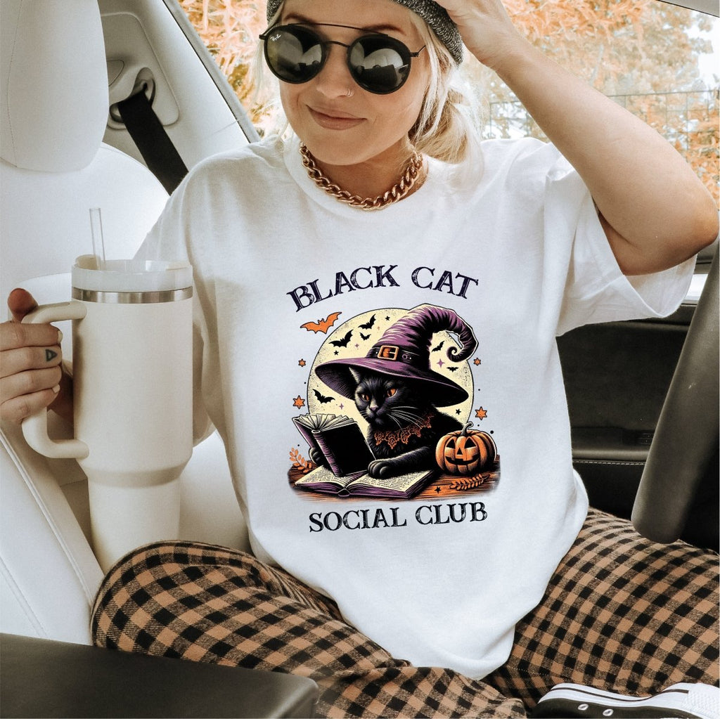 Black Cat Social Club DTF transfer - PrintPony