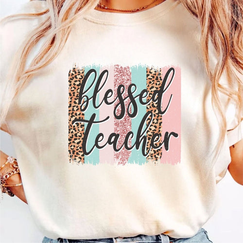 Blessed Teacher Coquette - DTF Transfer - PrintPony