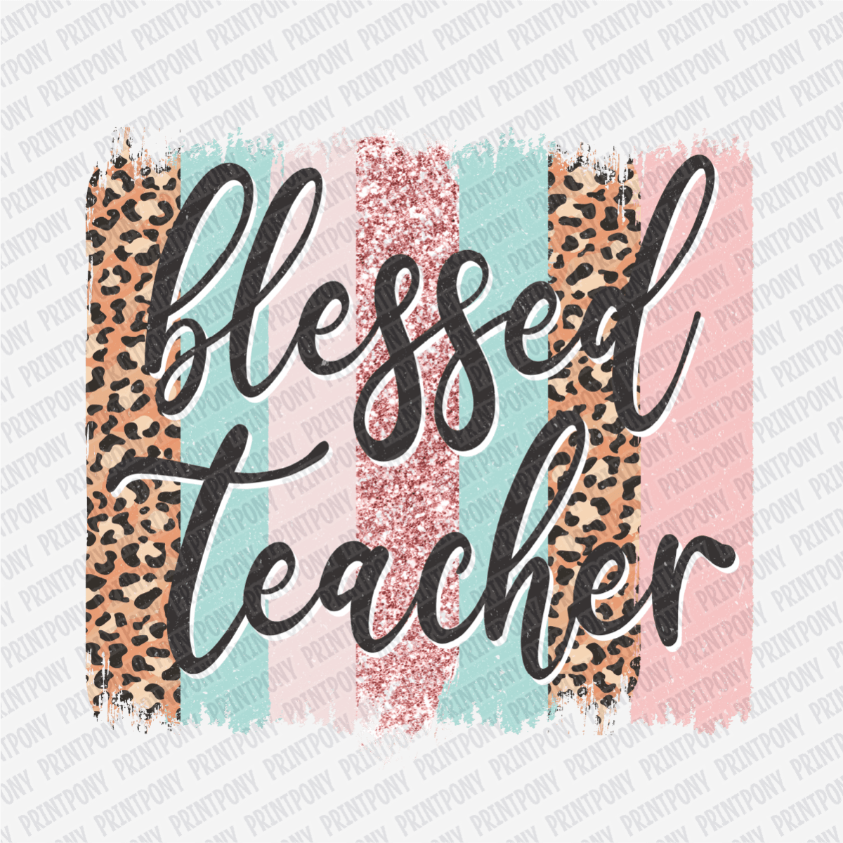 Blessed Teacher Coquette - DTF Transfer - PrintPony