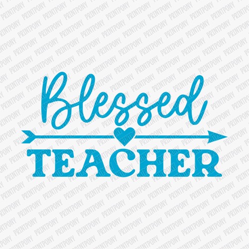 Blessed Teacher DTF Transfer - PrintPony