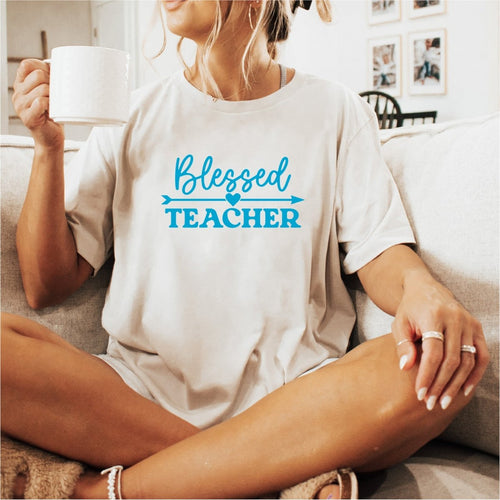 Blessed Teacher DTF Transfer - PrintPony