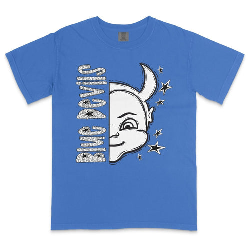 Blue Devils Dotted Mascot DTF Transfer - PrintPony