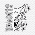 Bobcats Dotted Mascot DTF Transfer - PrintPony