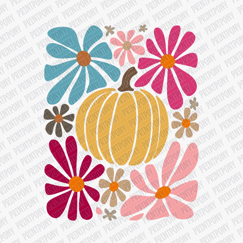 Boho Floral Fall DTF Transfer - PrintPony