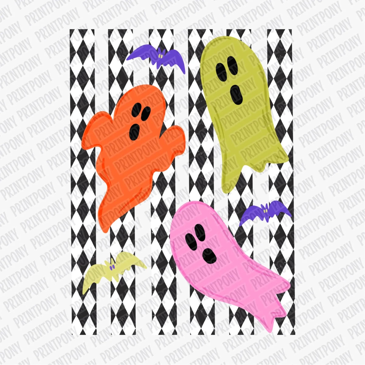 Boo Crew Harlequin - DTF Transfer - PrintPony