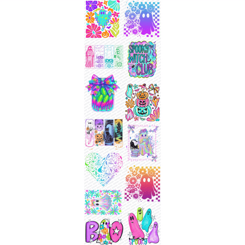 Boo - ish Brights Halloween Premade Gang Sheet (22.5" x 72") - PrintPony