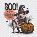 Boo! Who's Oinking There? DTF transfer - PrintPony