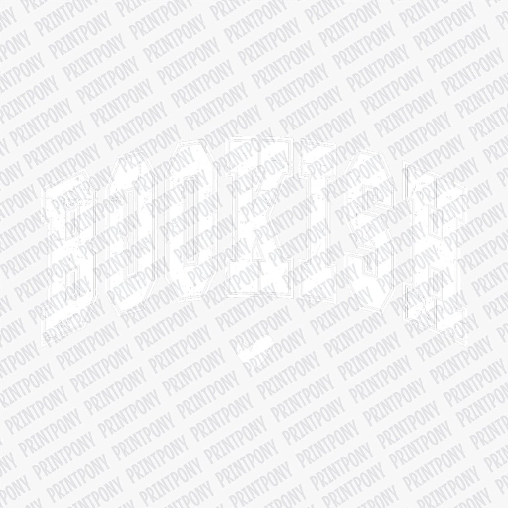 Bookish (White) - DTF Transfer - PrintPony¬Æ