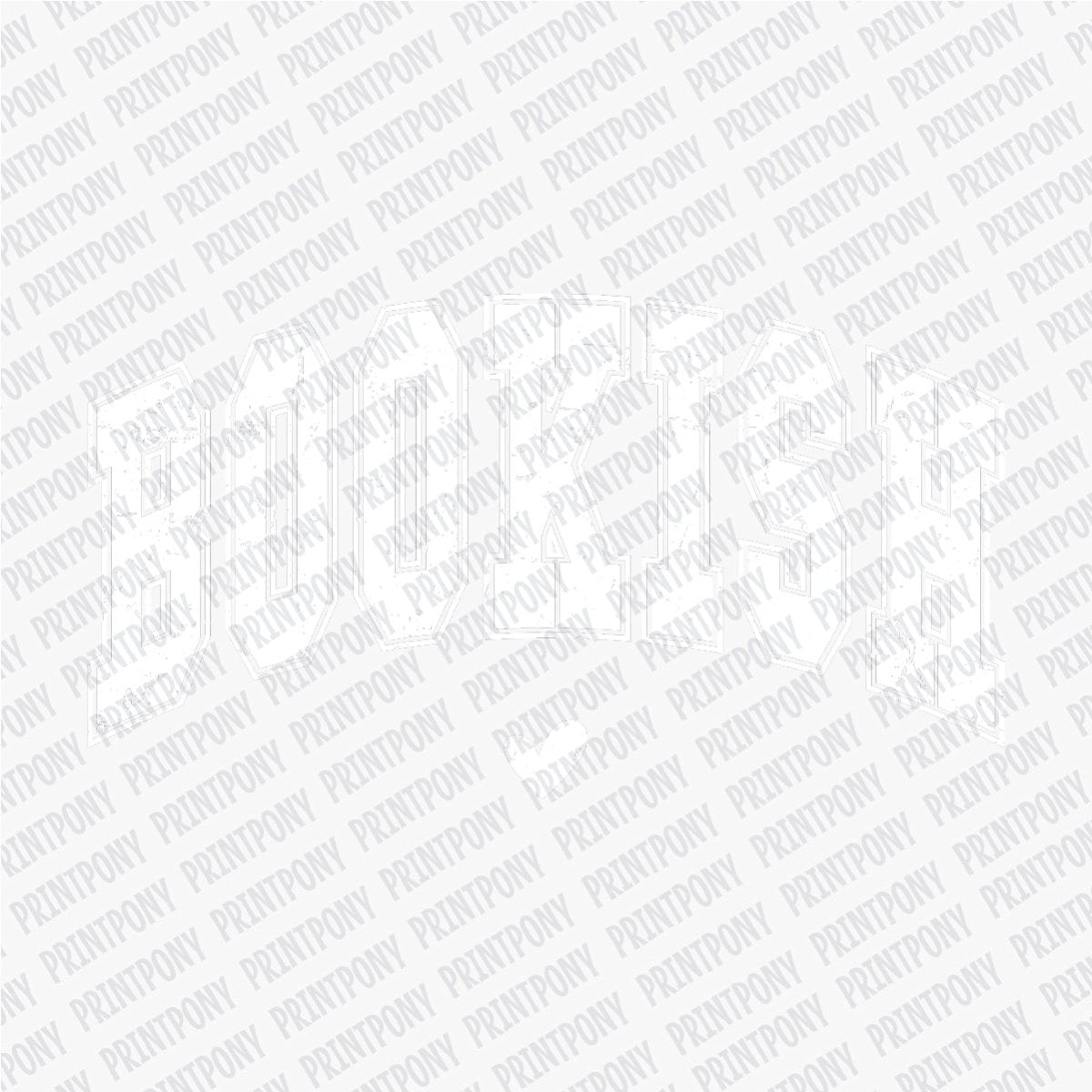 Bookish (White) - DTF Transfer - PrintPony®