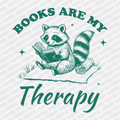 Books Are My Therapy - DTF Transfer - PrintPony¬Æ