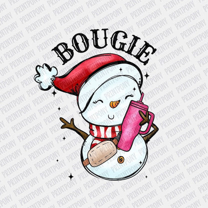 Bougie Snowman DTF Transfer - Print Pony‚Ñ¢