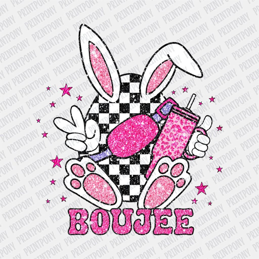 Boujee Easter Bunny - Easter DTF Transfer - PrintPony