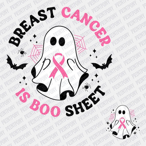 Breast Cancer is Boo Sheet (Front & Back) DTF transfer - Print Pony‚Äö√ë¬¢
