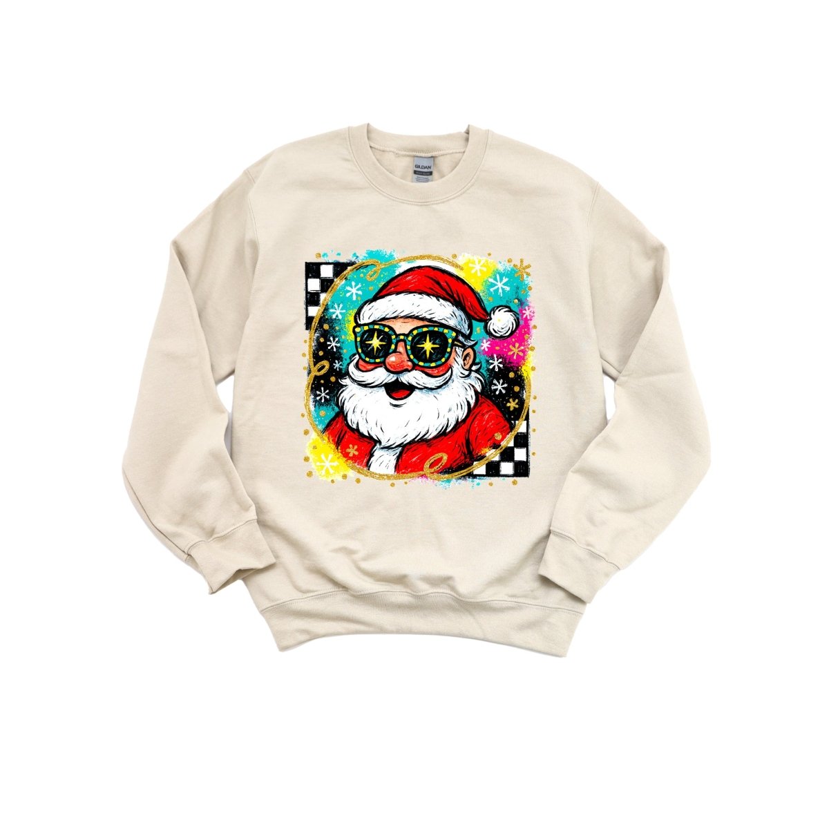 Bright Preppy Santa DTF transfer - PrintPony