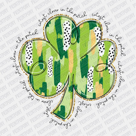 Brushstrokes Shamrock St. Patrick's DTF Transfer - Print Pony™