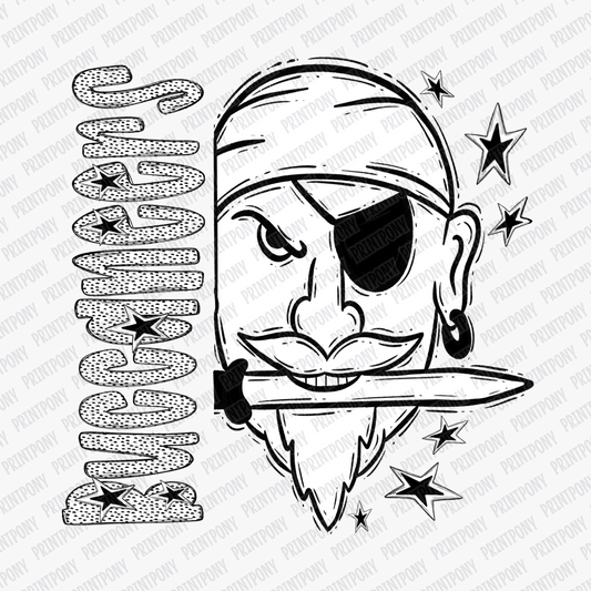 Buccaneers Dotted Mascot DTF Transfer - PrintPony™