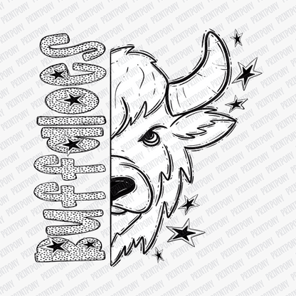 Buffaloes Dotted Mascot DTF Transfer - PrintPony™