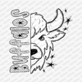 Buffalos Dotted Mascot DTF Transfer - PrintPony