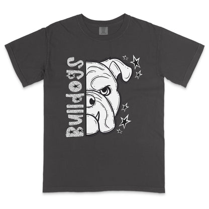 Bulldogs Dotted Mascot DTF Transfer - PrintPony™