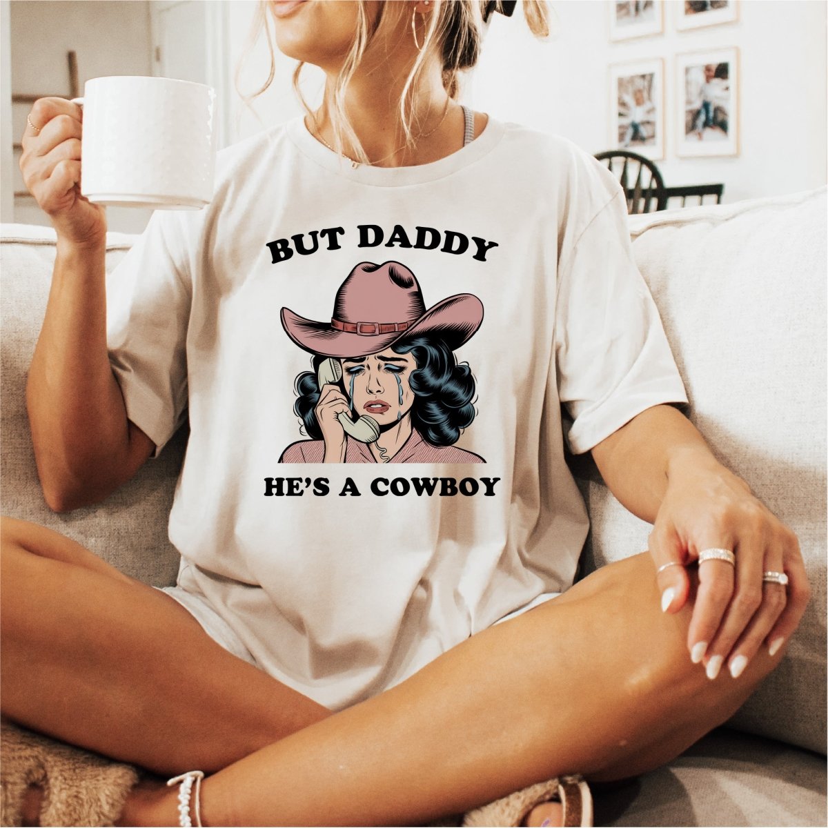 But Daddy, He's not a Cowboy DTF Transfer - PrintPony