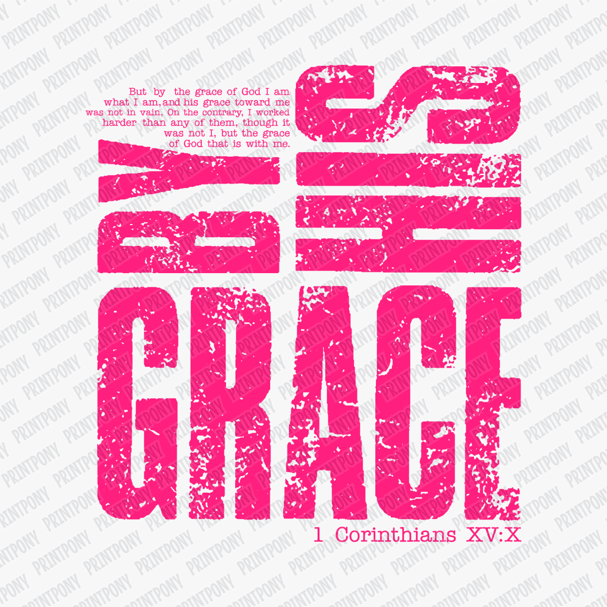 By His Grace - DTF Transfer - PrintPony