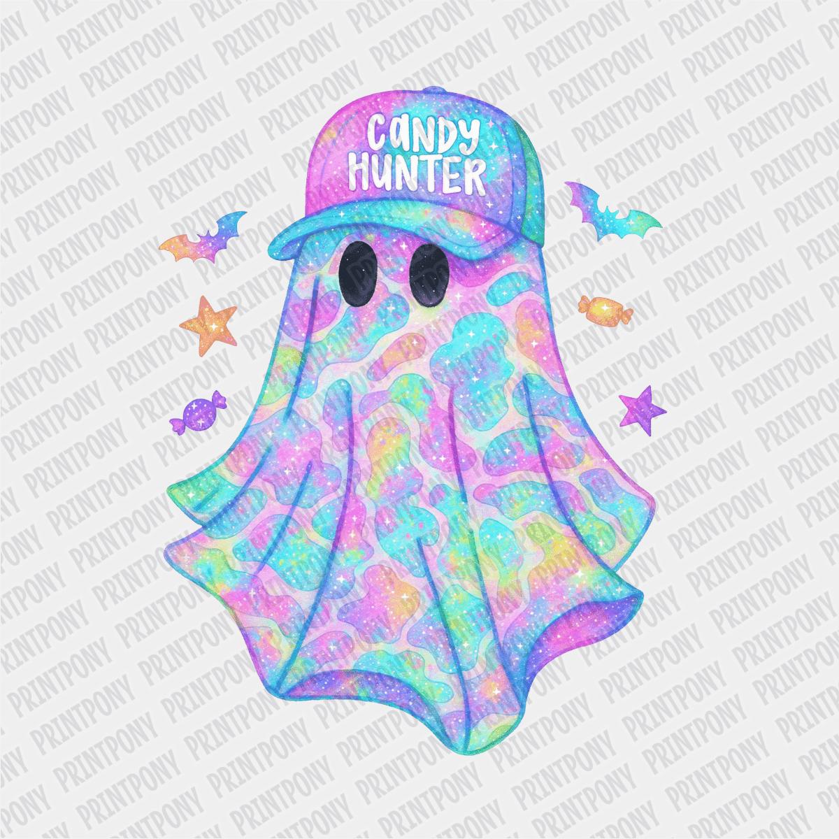 Candy Hunter Neon Ghost DTF Transfer - PrintPony