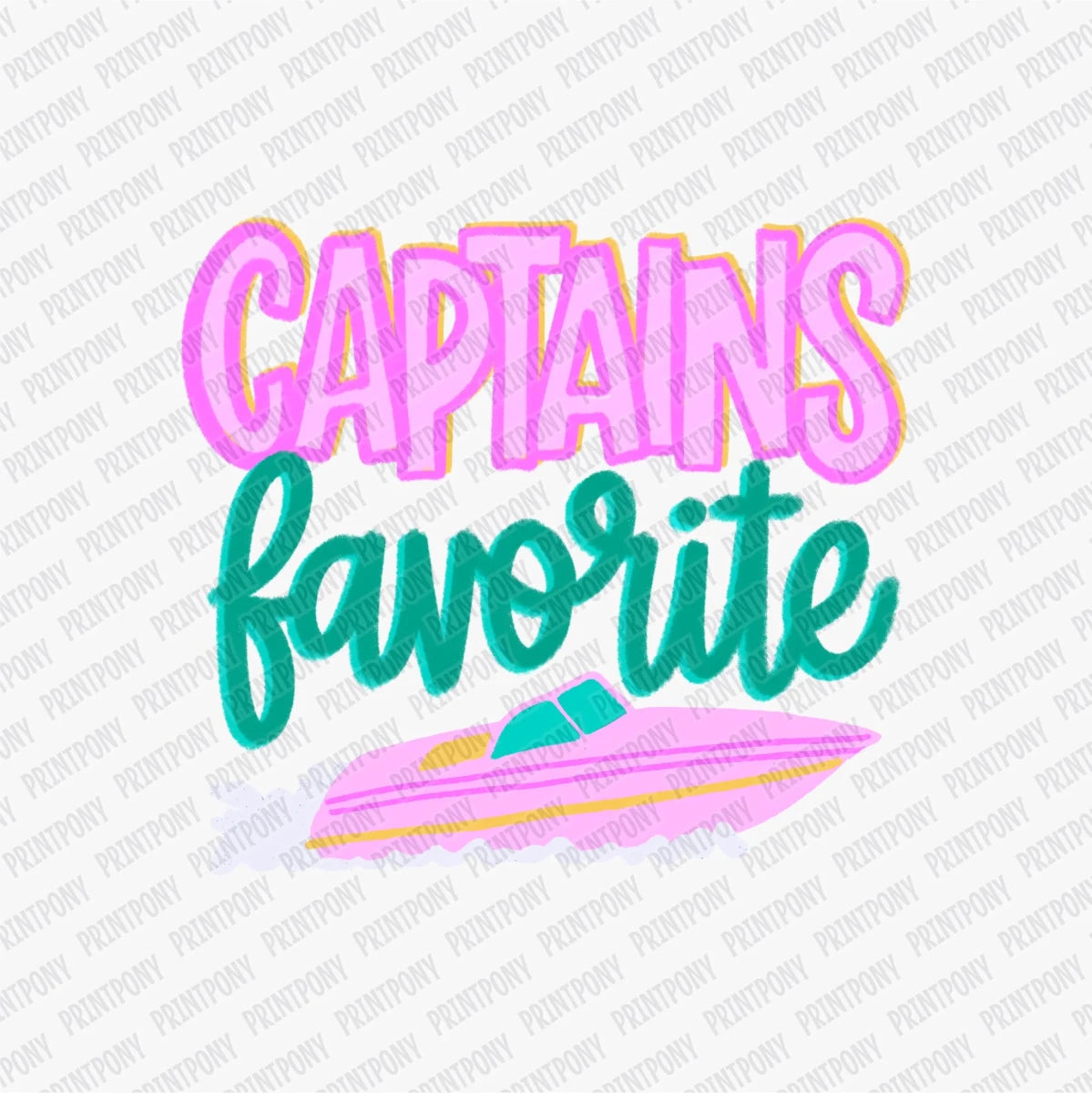 Captain's Favorite DTF transfer - PrintPony