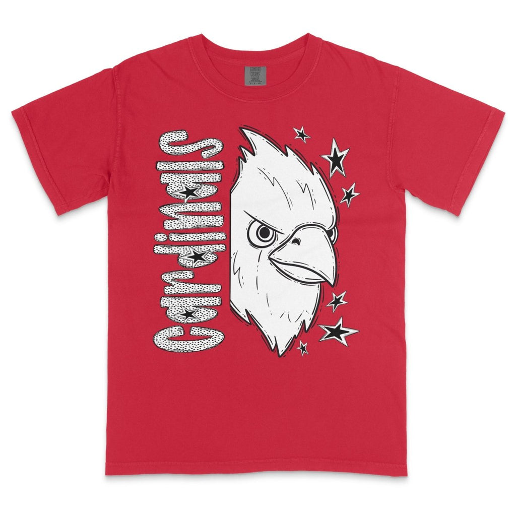 Cardinals Dotted Mascot DTF Transfer - PrintPony