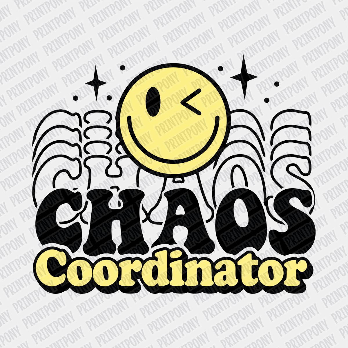 Chaos Coordinator - DTF Transfer - PrintPony
