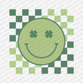 Checked St. Patrick's Day Smiley Face DTF Transfer - PrintPony