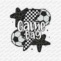 Checkered Soccer Game Day DTF Transfer - PrintPony