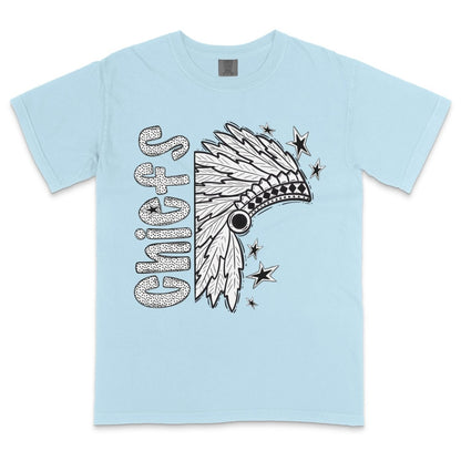 Chiefs Headdress Mascot Dotted Design DTF Transfer - PrintPony™