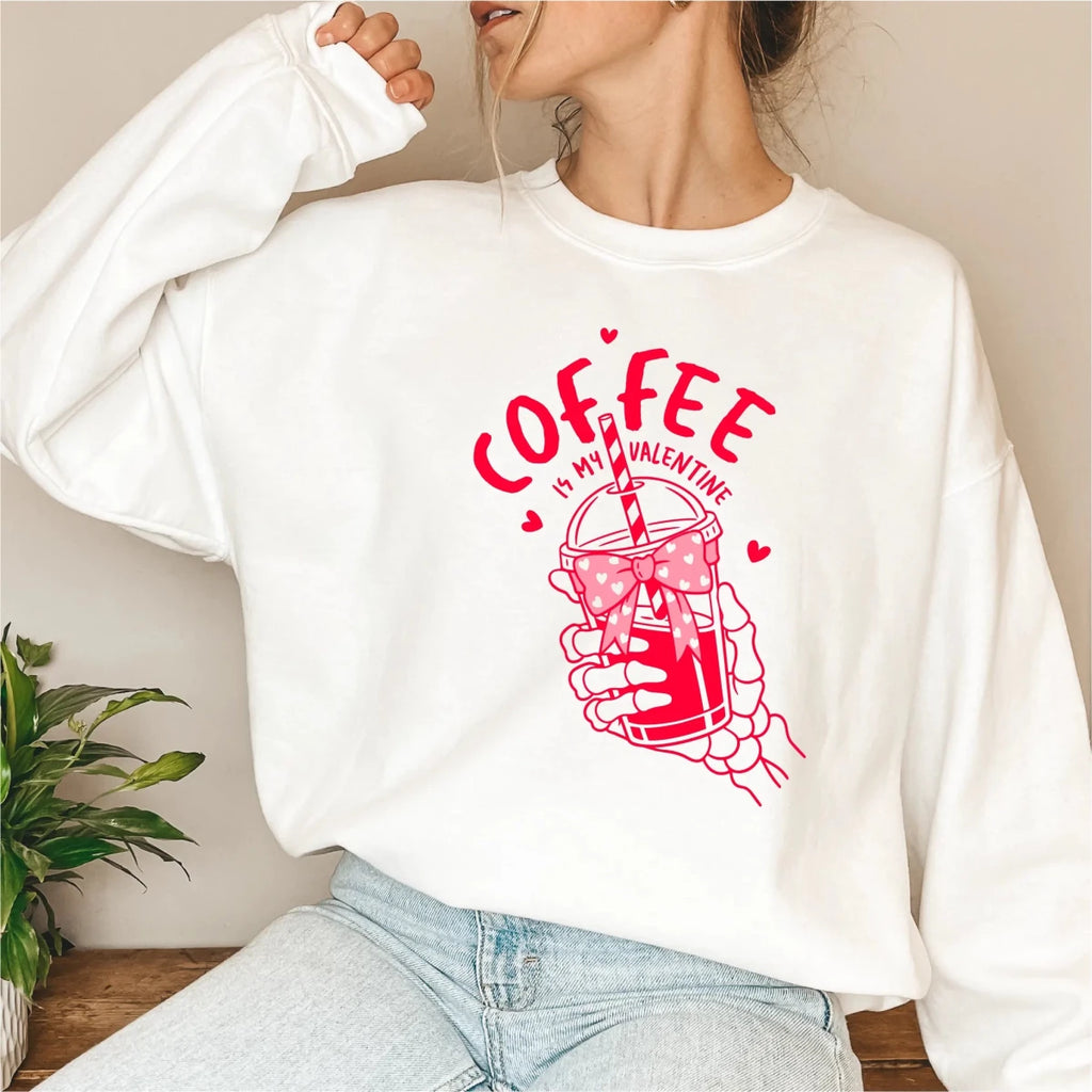 Coffee Is My Valentine | Valentine's Day DTF Transfer - PrintPony