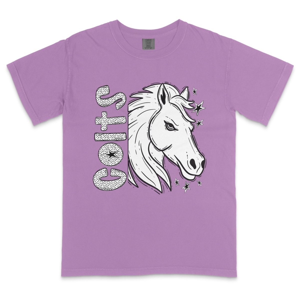 Colts Horse Mascot Dotted Design DTF Transfer - PrintPony™