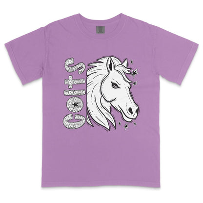 Colts Horse Mascot Dotted Design DTF Transfer - PrintPony™