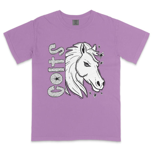 Colts Horse Mascot Dotted Design DTF Transfer - PrintPony™