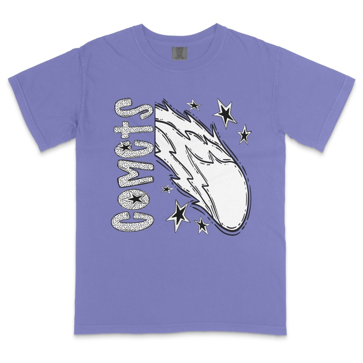 Comets Mascot Dotted Design DTF Transfer - PrintPony