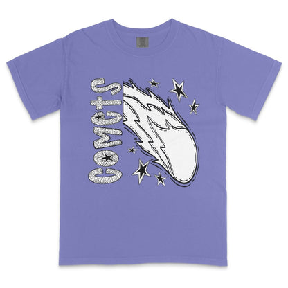 Comets Mascot Dotted Design DTF Transfer - PrintPony™