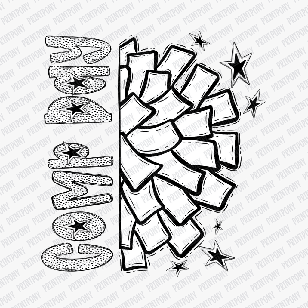 Comp Day Cheer Dotted DTF transfer - PrintPony